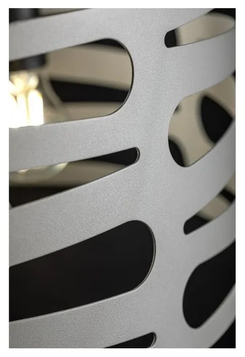 Sivé závesné svietidlo s kovovým tienidlom Marisa – GTV