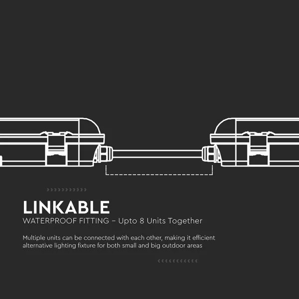 Technické LED svietidlo s núdzovým modulom LED/36W/230V 6500K IP65 2200mAh 120 cm