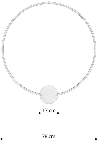 Thoro TH.252 - LED Stropné svietidlo RIO LED/50W/230V CRI90 3000K pr. 78 cm zlatá