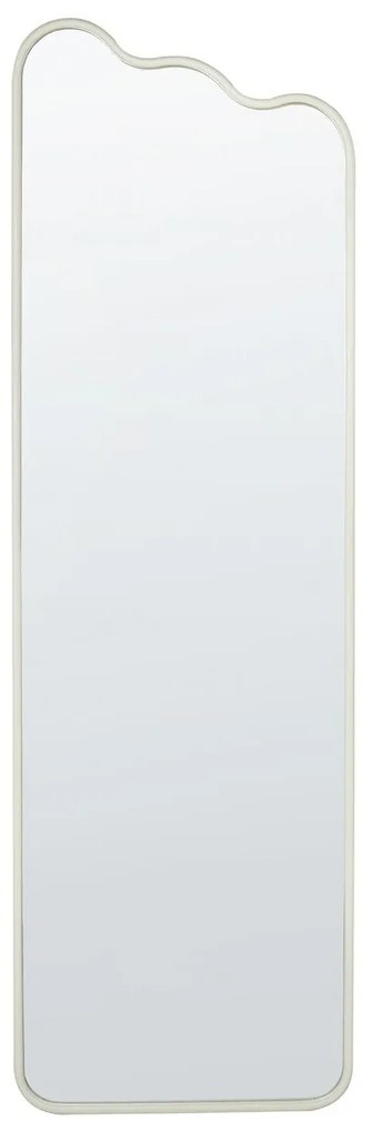 Kovové nástenné zrkadlo 45 x 145 cm biele ABZAC Beliani