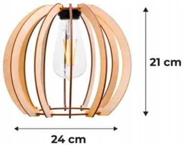 BERGE Nástenné LED svietidlo LOFT 1xE27 - malá guľa