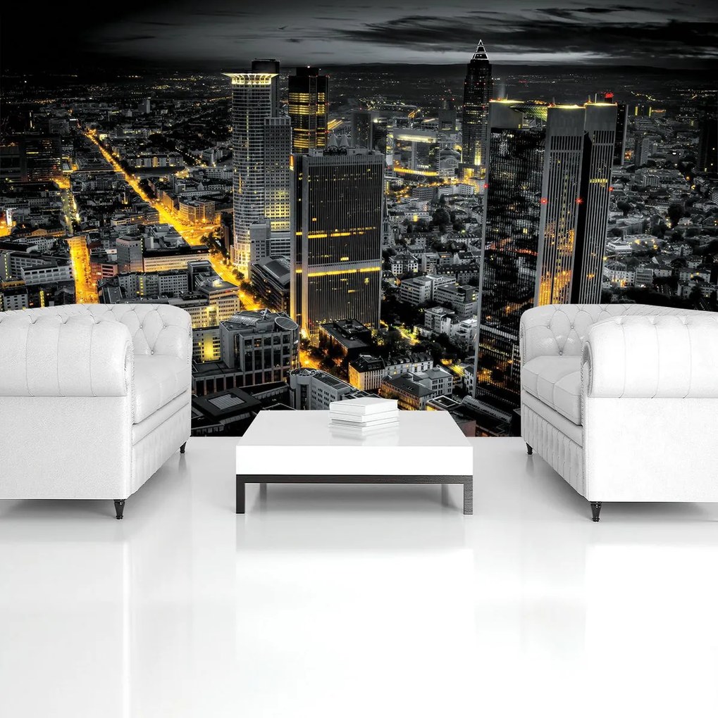 Fototapeta - Mesto v noci (254x184 cm)