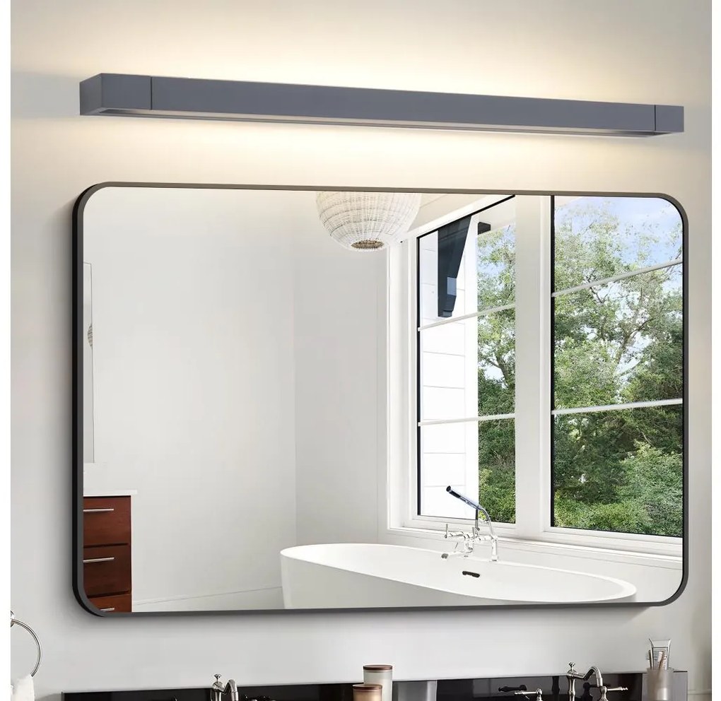 Brilagi - LED kúpeľňové osvetlenie zrkadla AQUA LINE LED/24W/230V 90 cm IP44 antracit