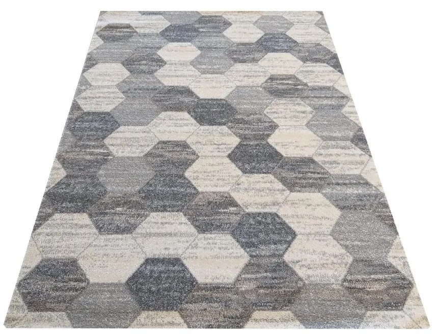 Štýlový koberc do každej izby v sivej farbe Šírka: 120 cm | Dĺžka: 170 cm
