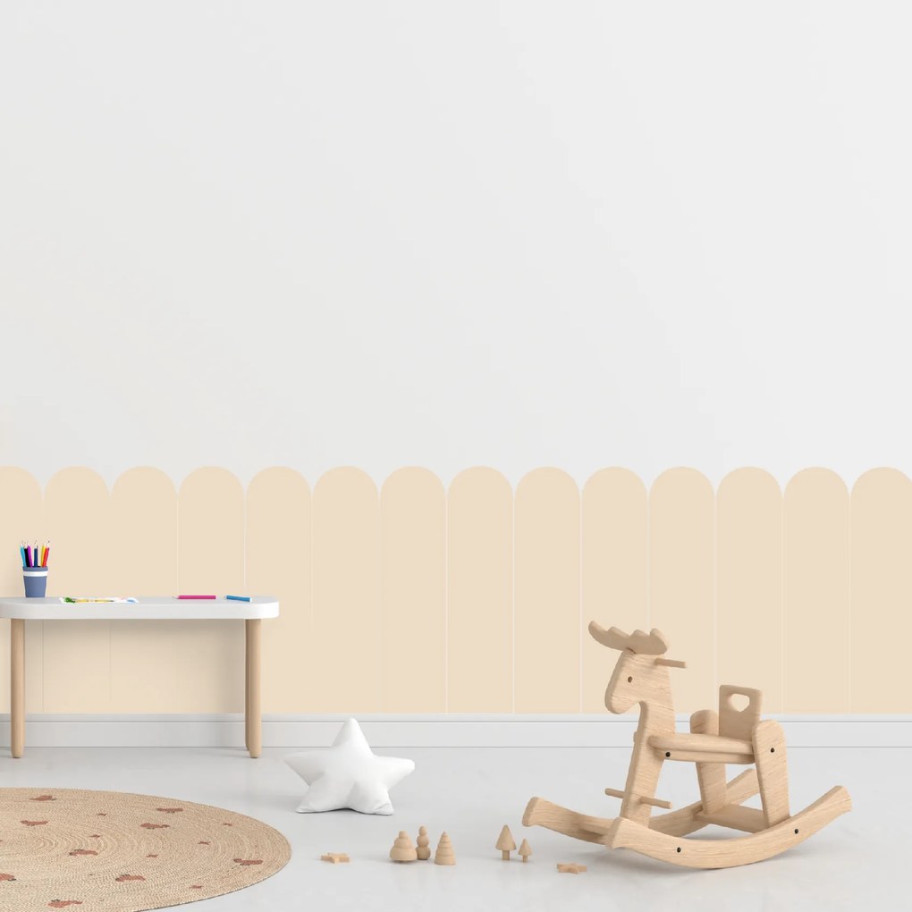 60x100cm Oblúk - Krémová farba - textilná nálepka na stenu Farba: Tmavá, Veľkosť: 60 cm