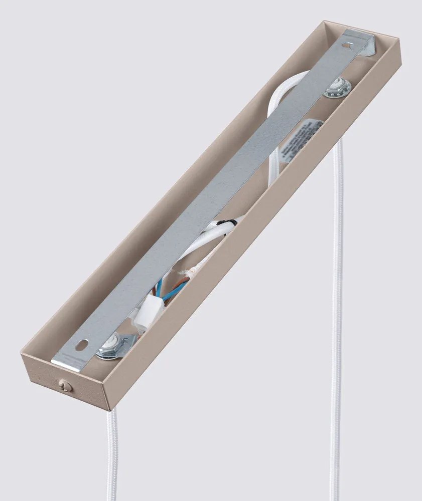 Taupe kovové závesné svietidlo Gleam – Sollux