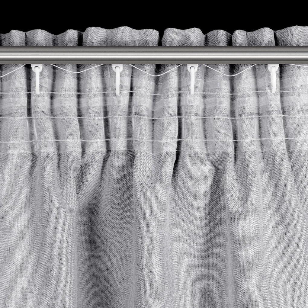 ZATEMŇOVACÍ ZÁVES (100%) NA PÁSKE SUZAN 135X270 CM SIVÁ