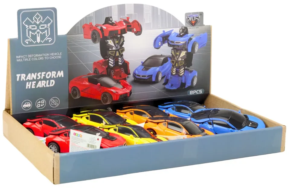 LEAN TOYS Auto-Robot 2v1 - 4 farby