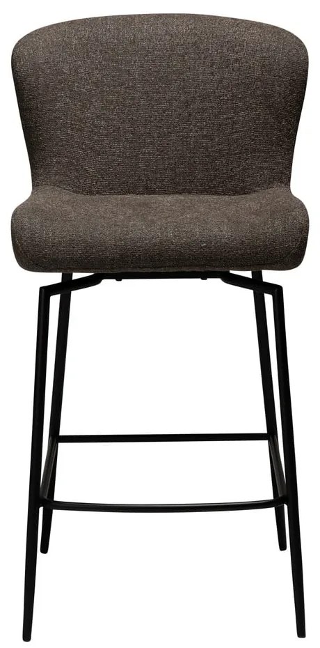 Hnedá čalúnená barová stolička (výška sedadla 67,5 cm) Glam – DAN-FORM Denmark