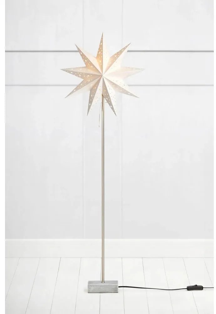 Bielo-sivá svetelná dekorácia s vianočným motívom Toom – Markslöjd