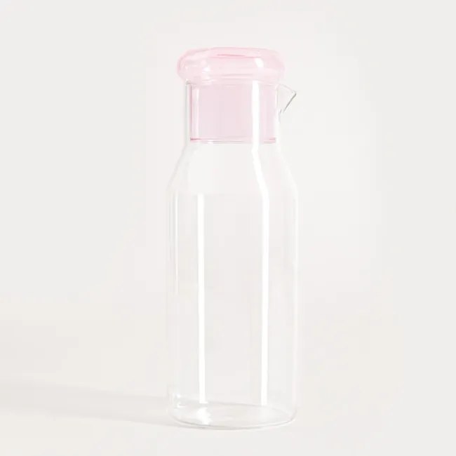 Karafa LATTRICE s ružovým vrchnákom 758058 850 ml