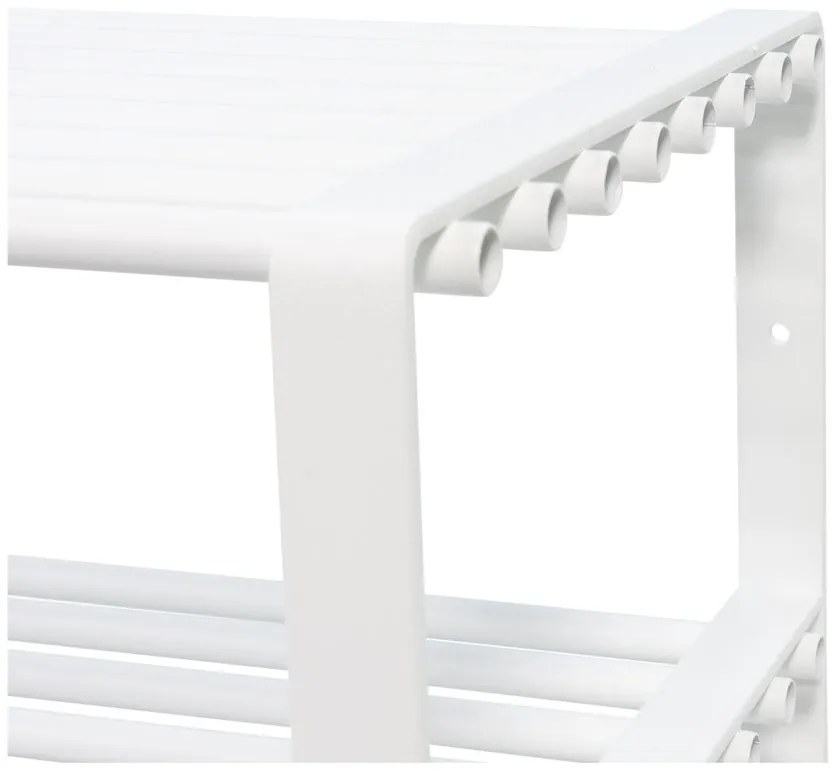 Biela kovová skrinka na topánky 70x49x29 cm Rex – Spinder Design