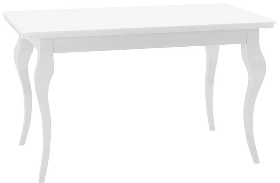 Rozkladací stôl Julia 140, Farby: biely / biely lesk