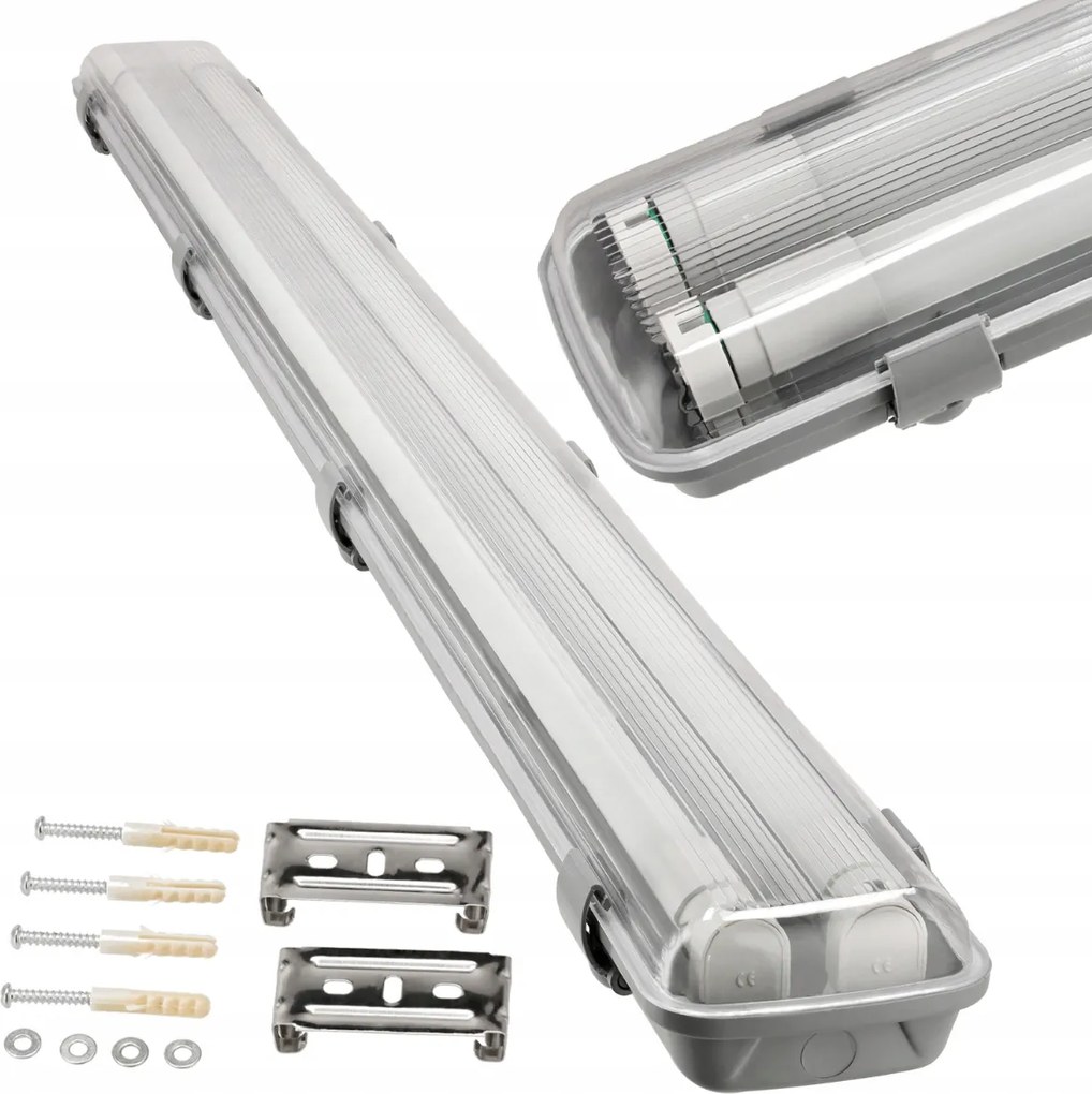 BERGE LED hermetické svietidlo IP65 - 120 cm pre dielňu