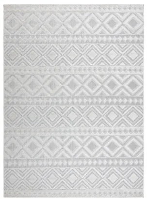 Koberec SOLE D3851 Boho, romby - ploské tkanie béžový