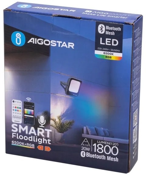 Aigostar - LED RGBW Reflektor MESH LED/20W/230V 6500K IP65 + DO