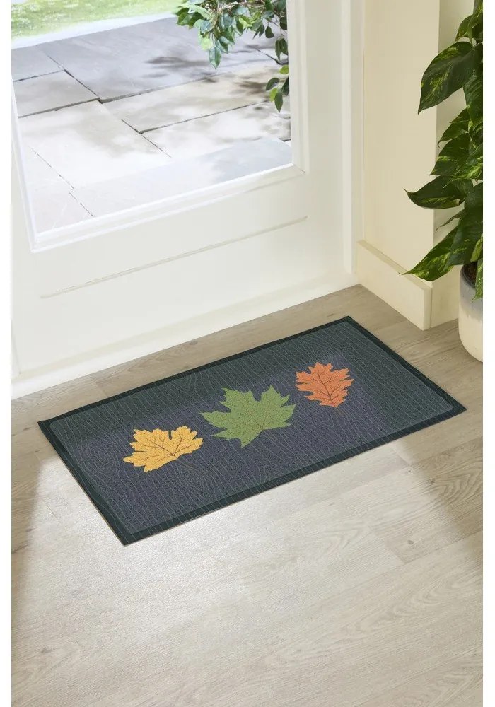 Rohožka 40x70 cm Autumn Leaves on Green – Artsy Doormats