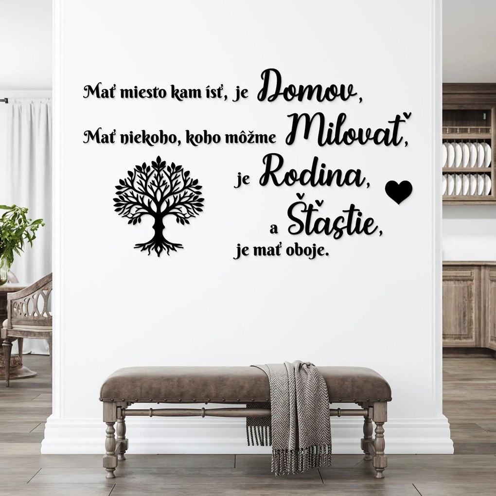 DUBLEZ | Citát na stenu - Domov, Rodina, Šťastie