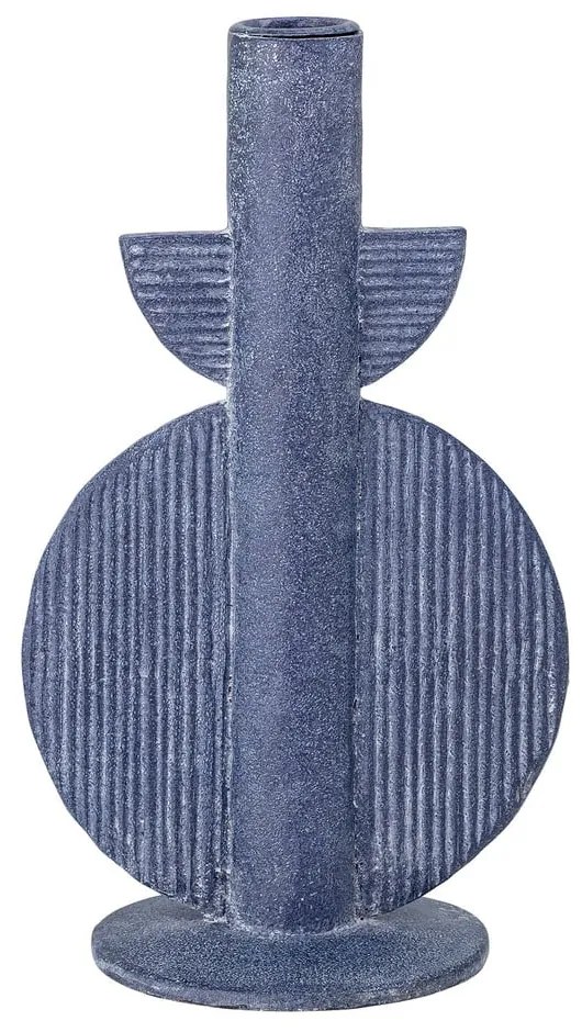 Modrý svietnik Bloomingville Bess, výška 22 cm