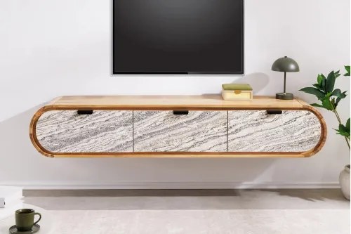 TV-skrinka 47757 Organic 160cm Drevo Acacia - Komfort-nábytok