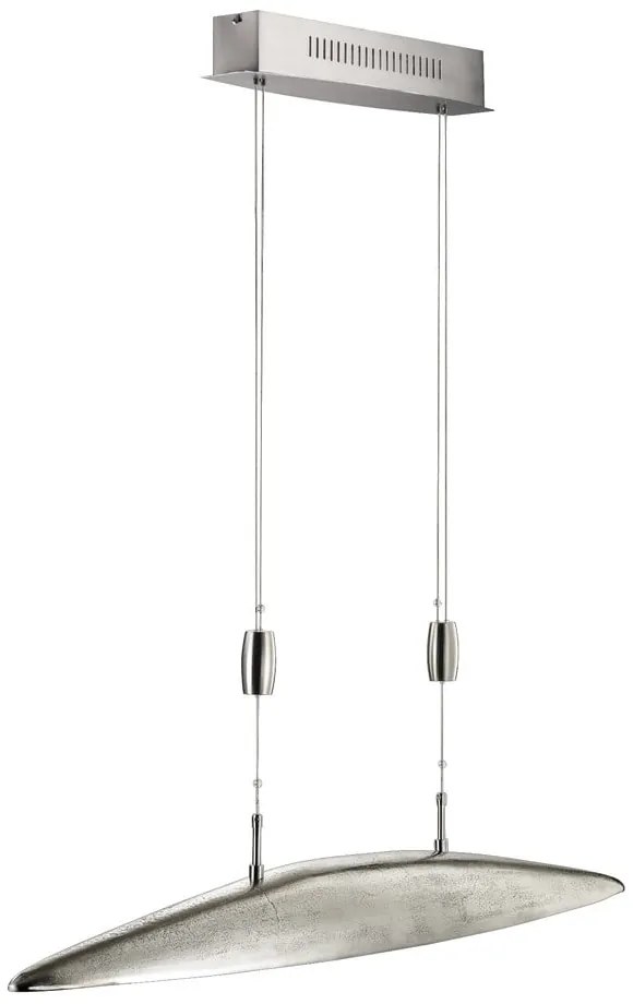 Kovové LED stmievateľné závesné svietidlo v striebornej farbe Colmar – Fischer & Honsel