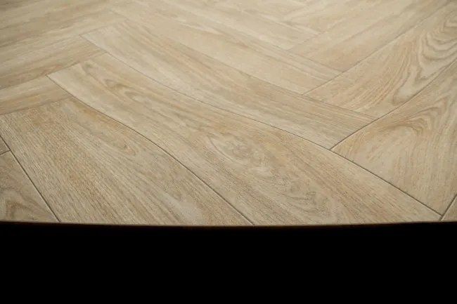 PVC podlaha Hightex Leyton 609M rybia kosť, béžová hnedá