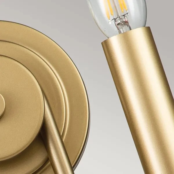 Kichler KL-CAPITOL-HILL2-PNBR - Nástenné svietidlo CAPITOL HILL 2xE14/40W/230V zlaté