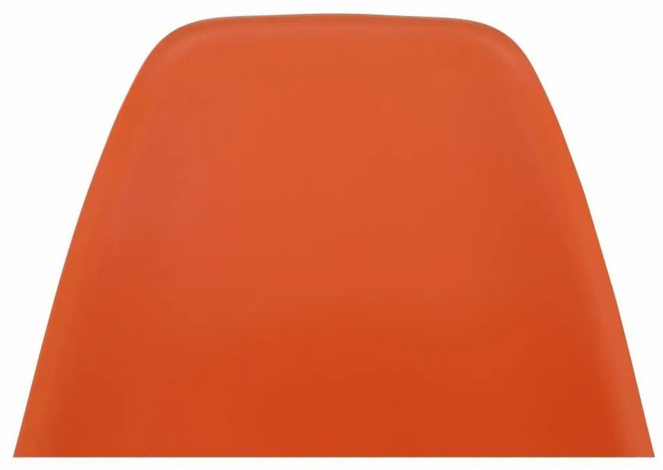 Stolička, oranžová/buk, CINKLA 3 NEW