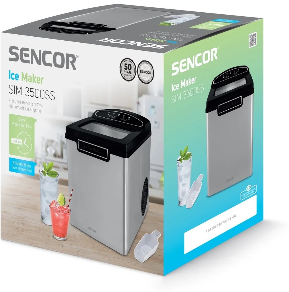 Sencor SIM 3500SS Výrobník ľadu