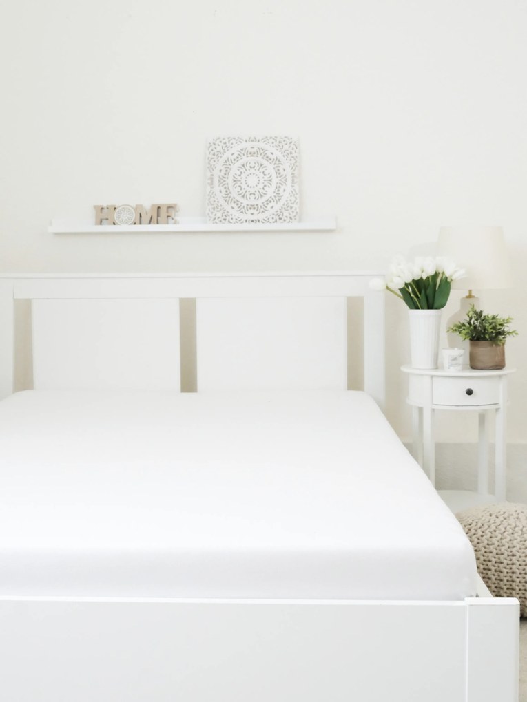 Jersey plachta Classic 90 x 200 cm – biela