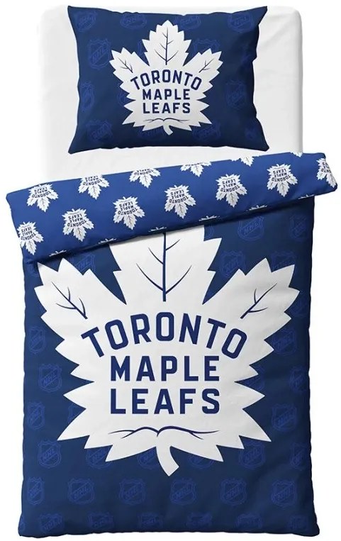 NHL Hokejové obliečky  Toronto Maple Leafs Shields 140x200/70x90 cm