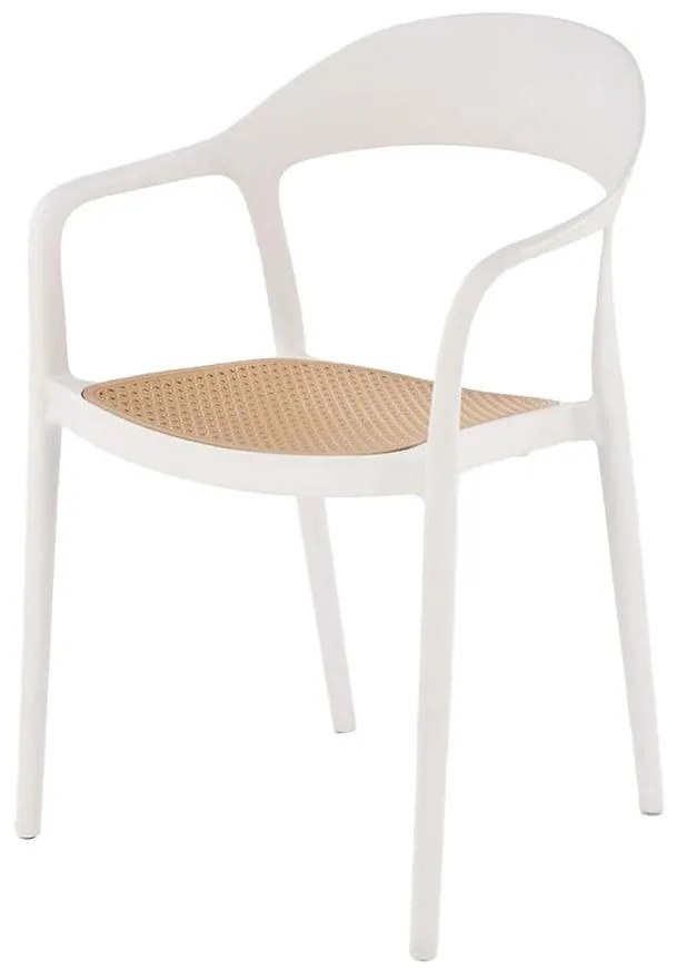 Stolička K530 biela/prírodné