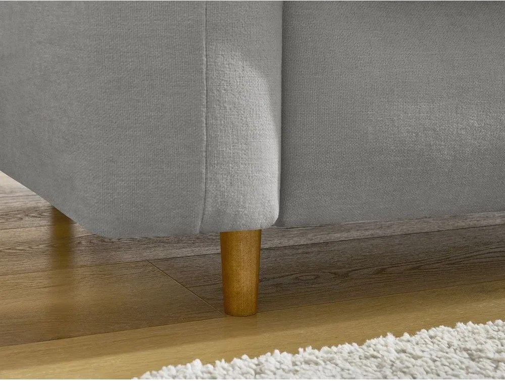 Sivá pohovka na každodenné spanie/rozkladacia 220 cm Cocoone – Bobochic Paris