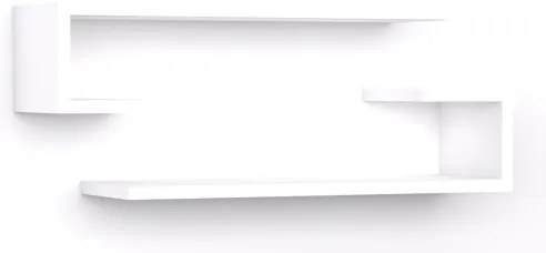 SADA 2x Nástenná polica ELDO biela