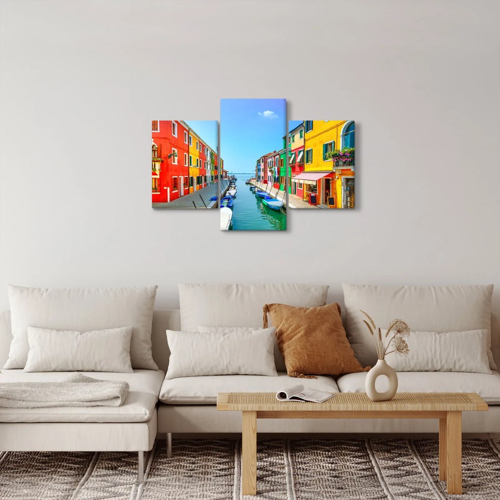 Obraz - Ostrov Burano, Benátky, Taliansko (90x60 cm)