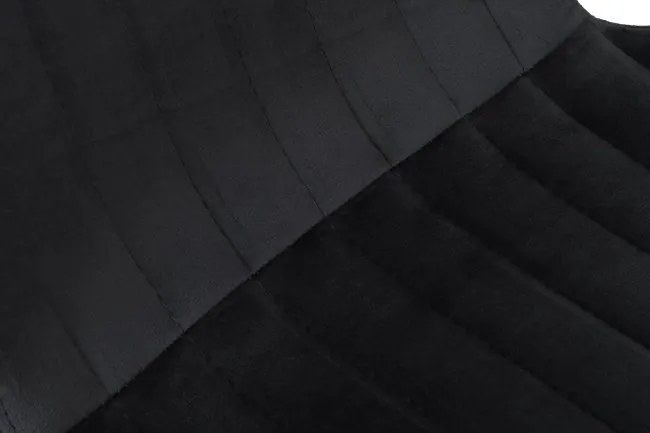 Jedálenská stolička DALLAS zamatová, čierna