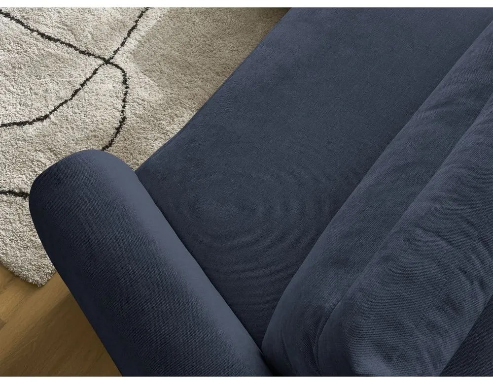 Tmavomodrá rohová pohovka Aden – Bobochic Paris