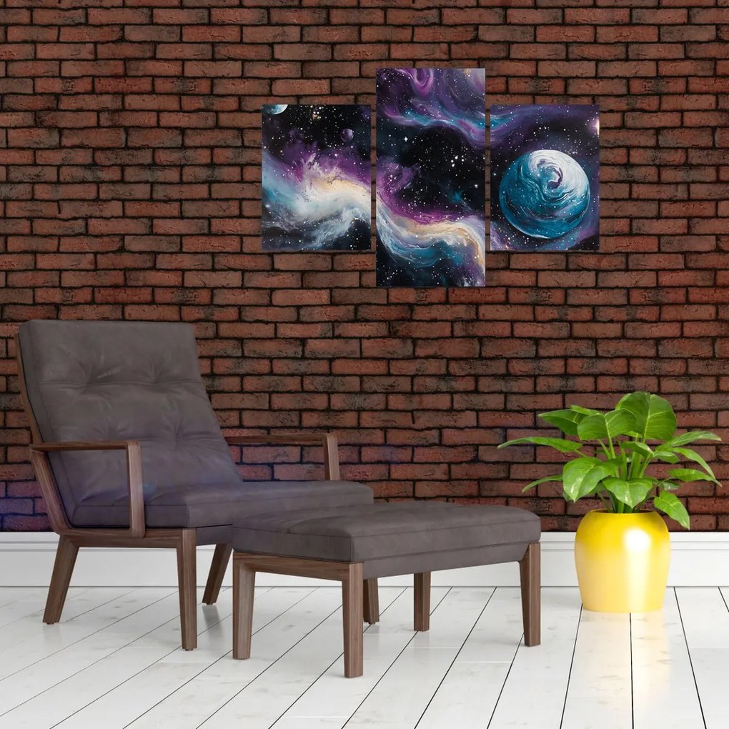 Obraz - Maľovaný vesmír (90x60 cm)
