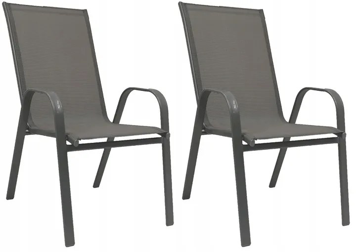 Záhradná stolička MAJORKA 55 x 65 x 90 cm šedá