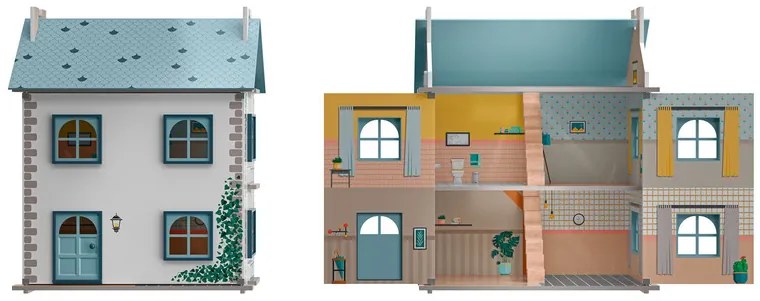 Playtive Domček pre bábiky (modrá) (100356664)