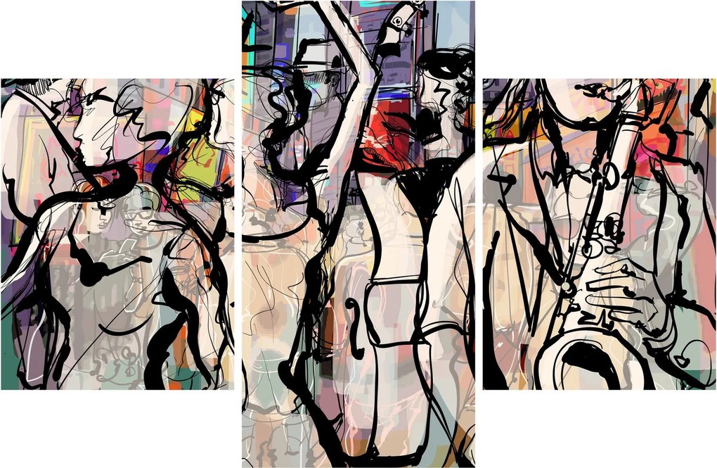Obraz - Jazzová noc (90x60 cm)