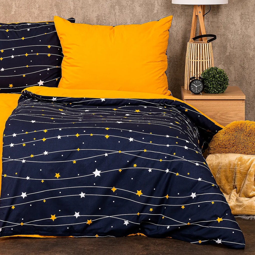 4Home Bavlnené obliečky Night sky, 140 x 200 cm, 70 x 90 cm, 140 x 200 cm, 70 x 90 cm