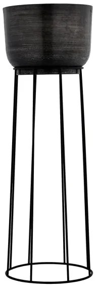 Eglo 428096 - SADA 3x Kovový kvetináč OKAYAMA čierna