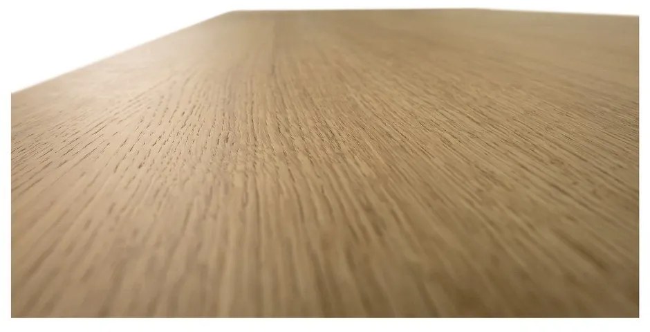 Rozkladací jedálenský stôl s prídavnou doskou v dekore duba 90x180 cm Curved – Woodman