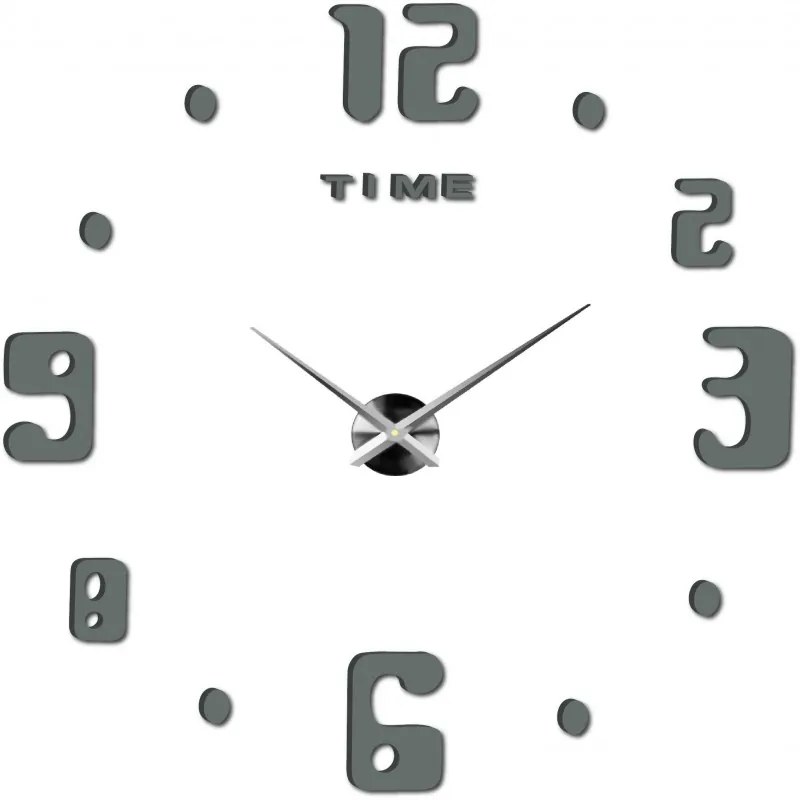 Moderné nalepovacie nástenné hodiny | 3D hodiny 12S009 HEU-