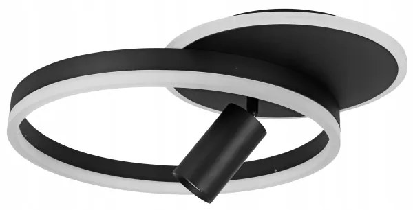 LED stropné svietidlo LED/38W/230V + 1xGU10/30W čierne