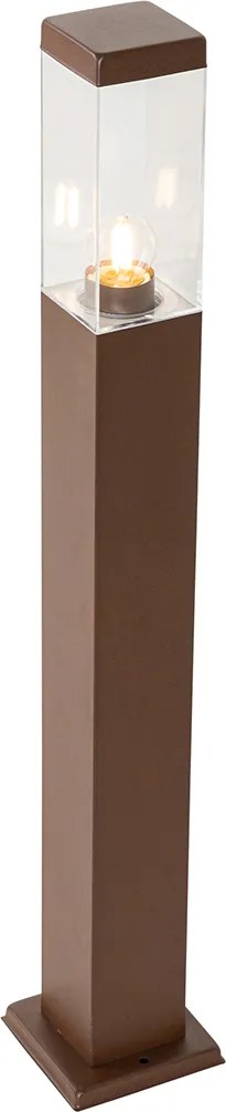 Inteligentné vonkajšie stĺpikové svietidlo hrdzavohnedé 80 cm vrátane WiFi P45 - Malios
