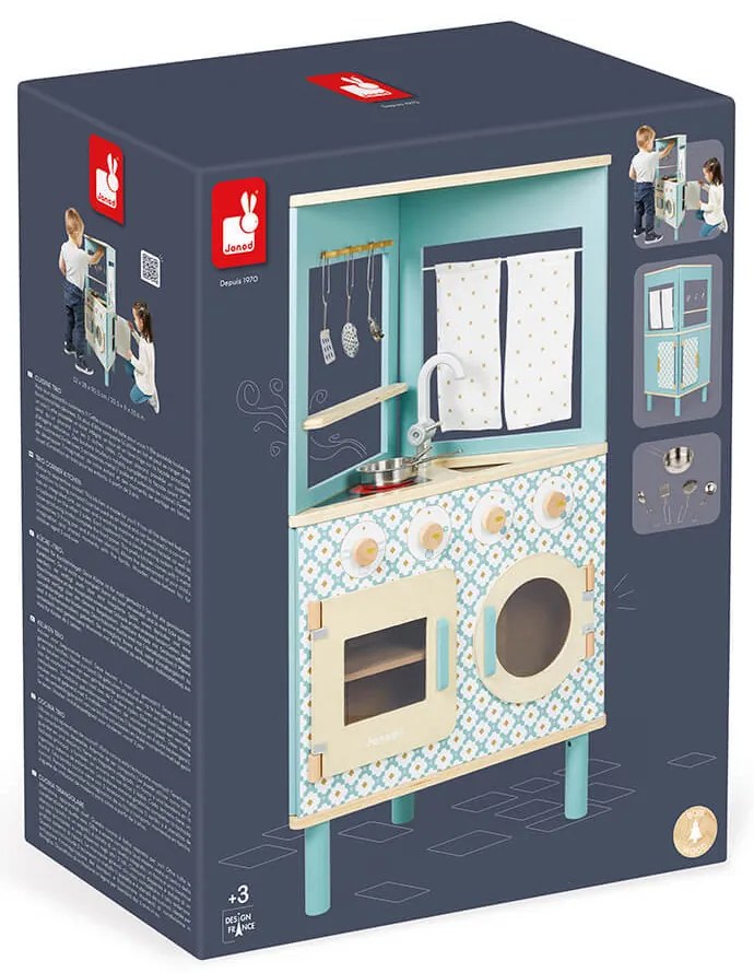 Detská drevená kuchynka - Trio