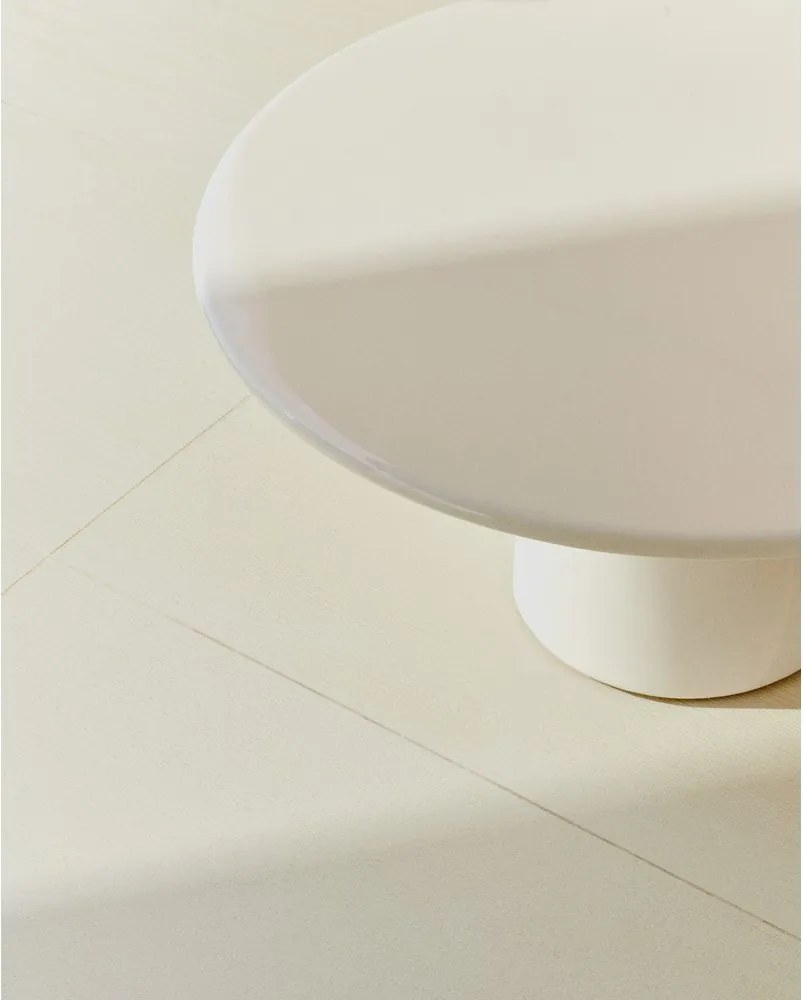 Betónový okrúhly Záhradný konferenčný stolík ø 85 cm Albanella – Kave Home