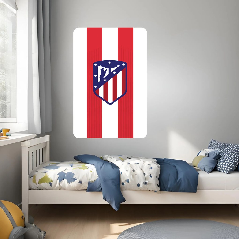 Atlético Madrid - textilná nálepka na stenu